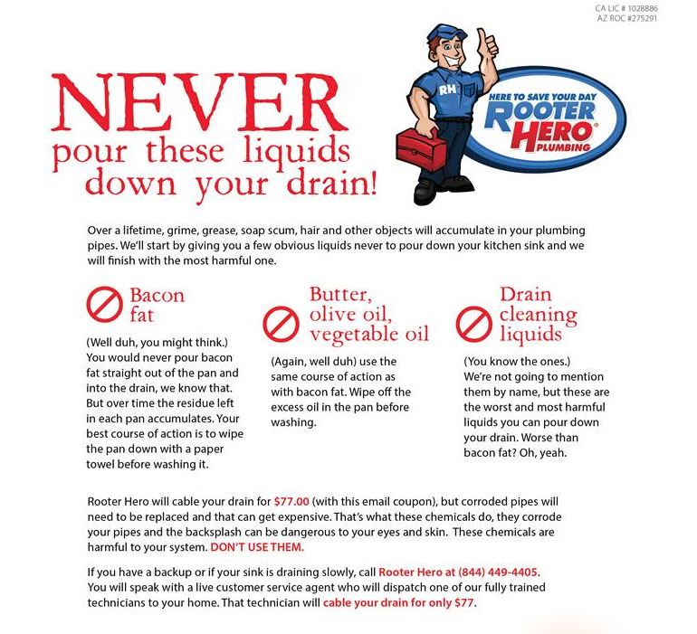 What Liquids Should You NOT Pour Down The Drain